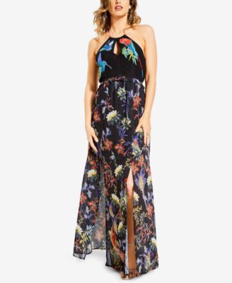 bird maxi dress