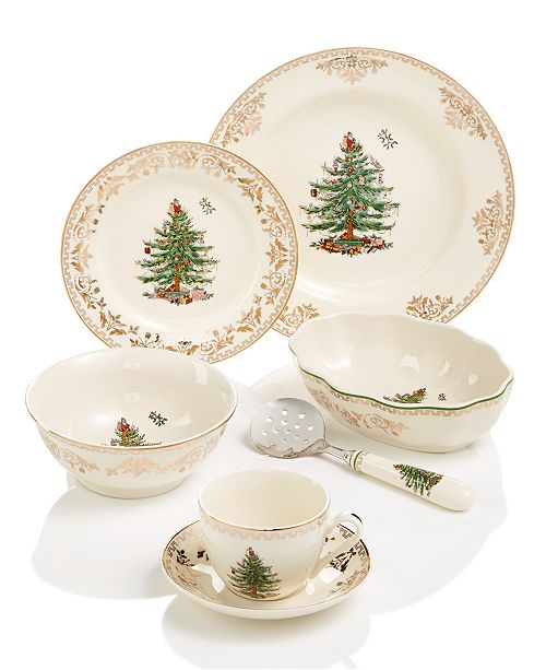 Spode Christmas Tree Gold Collection Reviews Fine China Macy S