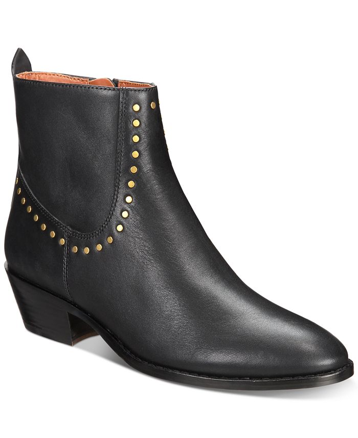 COACH Eva StackedHeel Booties & Reviews Boots Shoes Macy's