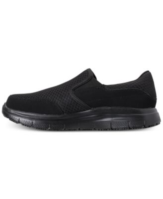 skechers for work men's flex advantage slip resistant mcallen slip on