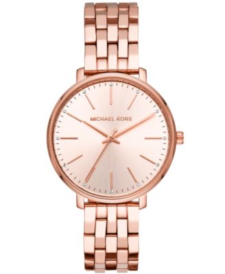 mk watches rose gold