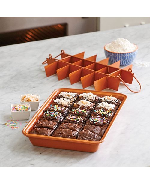 Gotham Steel Nonstick 12 5 X 8 Brooklyn Brownie Baking Pan Reviews Home Macy S