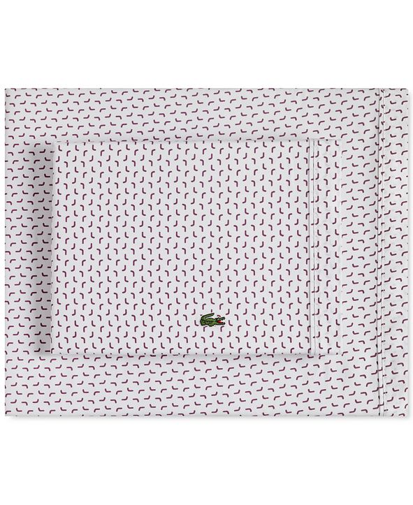 Lacoste Home Lacoste Printed Cotton Percale Pair of King Pillowcases