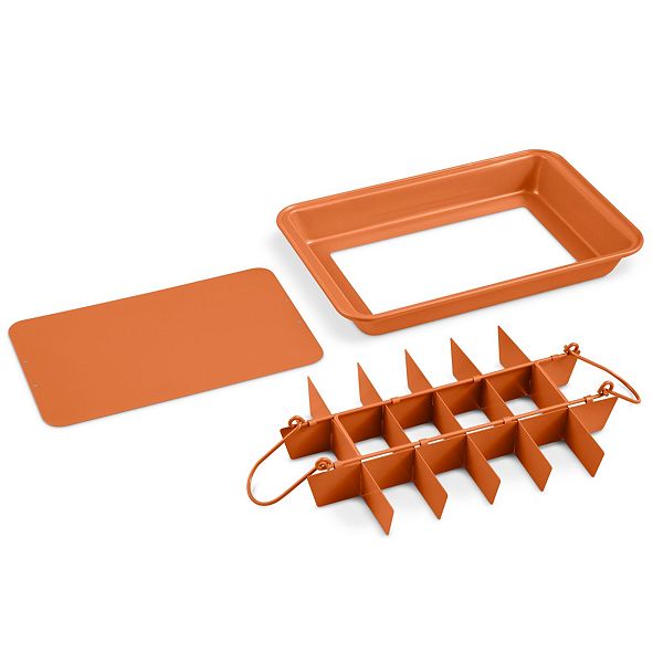 Gotham Steel Nonstick 12.5" x 8" Brooklyn Brownie Baking Pan & Reviews