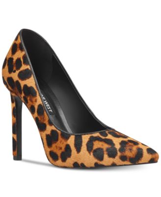 nine west leopard heels