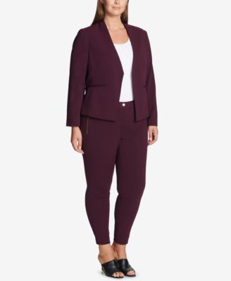 calvin klein plus size pant suits