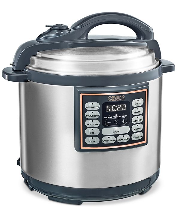 Crux 8Qt. 10In1 Instant Programmable MultiCooker 14721, Created for