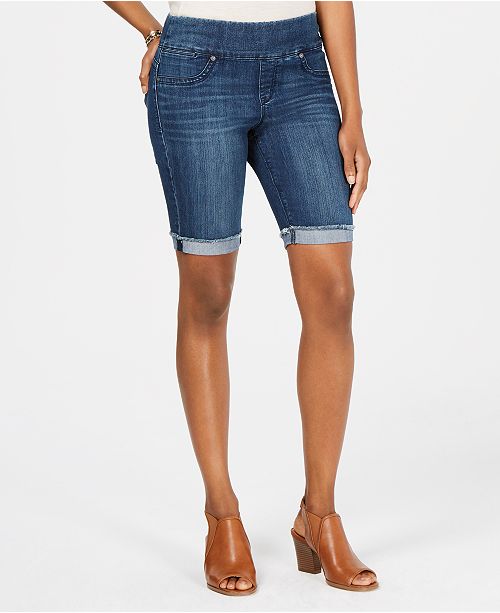 Style Co Pull On Denim Bermuda Shorts Created For Macy S Reviews Jeans Women Macy S