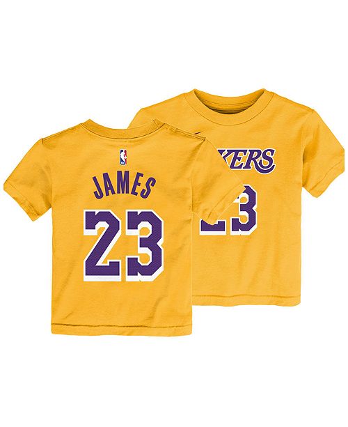 Outerstuff Nike Los Angeles Lakers Replica Name And Number T Shirt Toddler Boys 2t 4t Reviews Sports Fan Shop By Lids Men Macy S