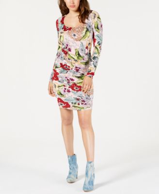 guess floral dress macys