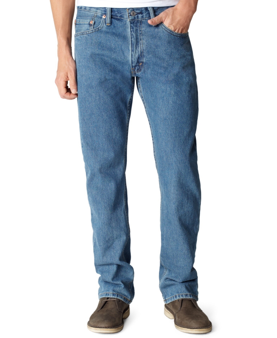Levis Jeans, 505 Regular, Authentic Stonewash   Mens Jeans