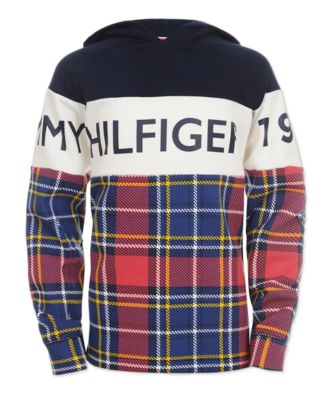 plaid tommy hilfiger hoodie