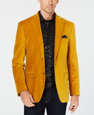 mustard velvet jacket