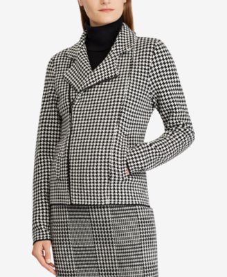 ralph lauren women's houndstooth coat