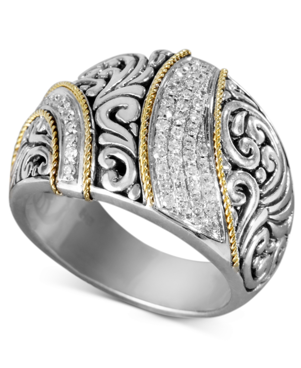 Balissima by Effy Collection Diamond Ring, 18k Gold and Sterling