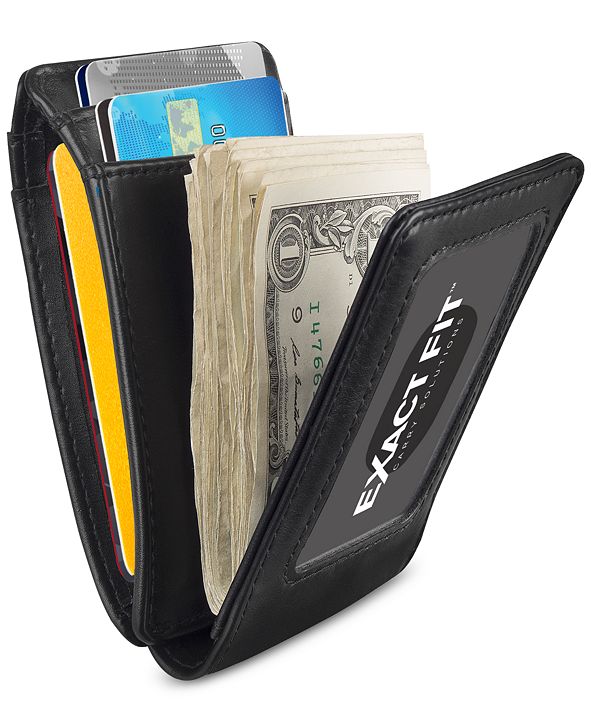 Exact Fit Men's Stretch RFID Money Clip Wallet & Reviews All