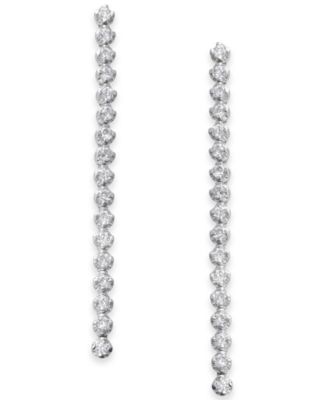 linear diamond earrings
