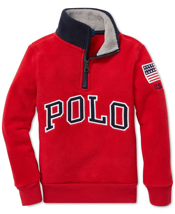 Polo Ralph Lauren Toddler Boys Fleece Mock Neck Pullover Reviews Sweatshirts Hoodies Kids Macy S