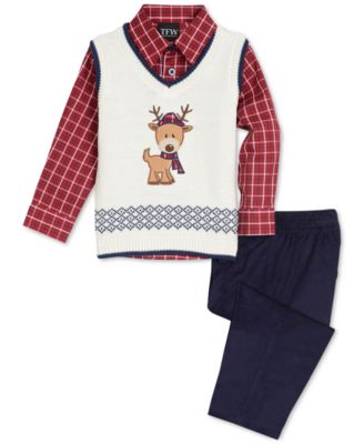 baby boy red sweater vest