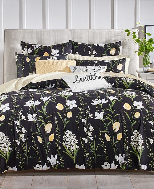Charter Club Pressed Floral Comforter Sets Created For Macy S Reviews Bedding Collections Bed Bath Macy S