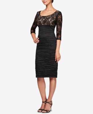 alex evenings sheath dress