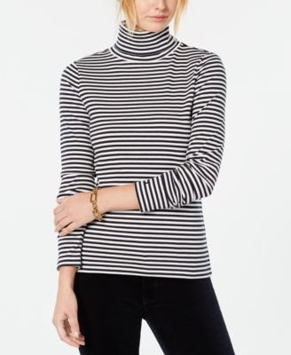 tommy hilfiger striped turtleneck
