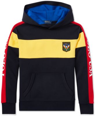 polo downhill skier hoodie