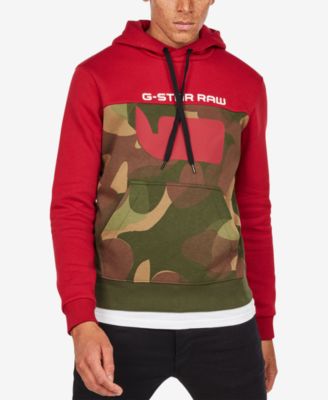 red g star hoodie