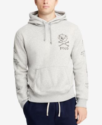 polo bear fleece hoodie