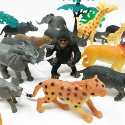 bucket of animal figures