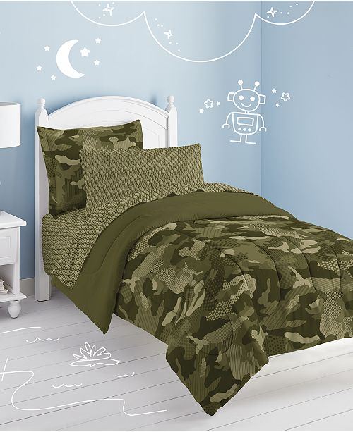 Dream Factory Geo Camo Full Comforter Set Reviews Comforters Bed Bath Macy S