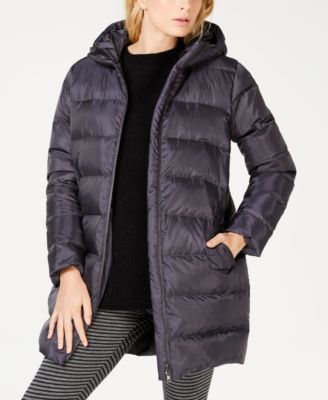 eileen fisher hooded puffer coat