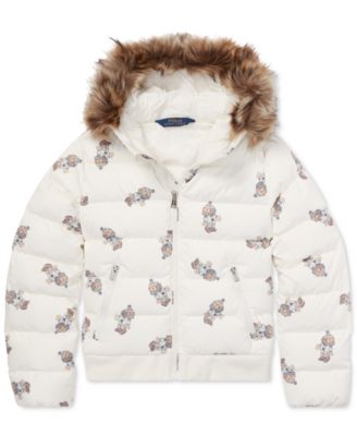 polo bear puffer jacket