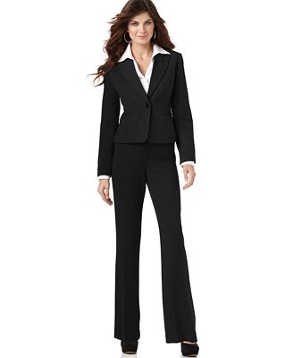 Rafaella Long Sleeve One Button Blazer & Modern Fit Pants - Women - Macy's