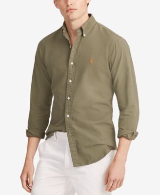 Classic Fit Garment Dyed Oxford Shirt 
