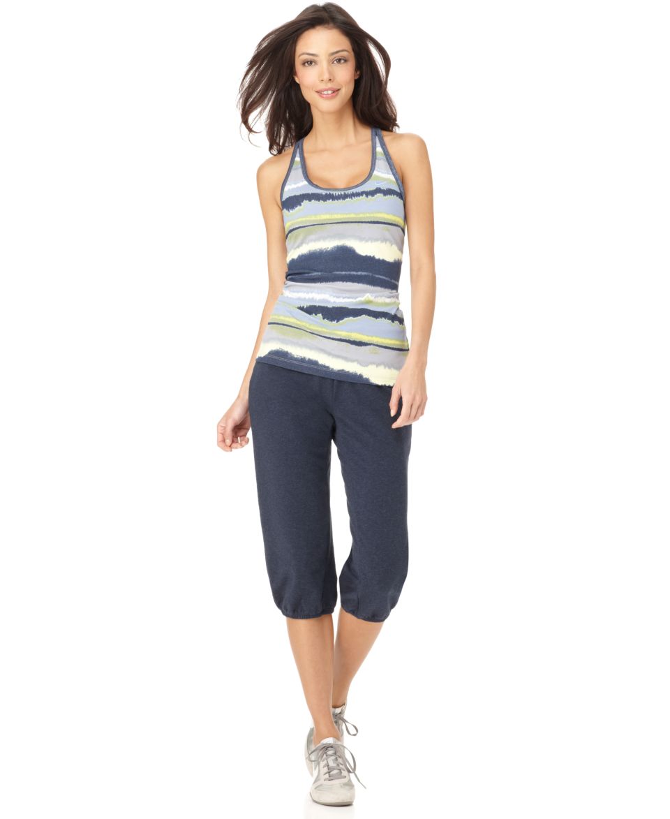 Nike Indy Striped Bra Racerback & Obsessed Capri Pants