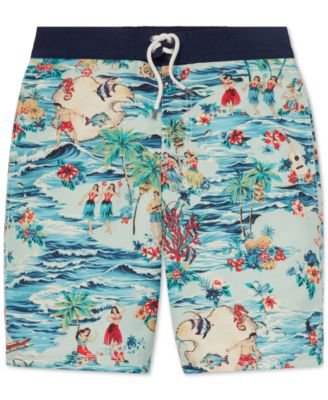 ralph lauren boys swim trunks