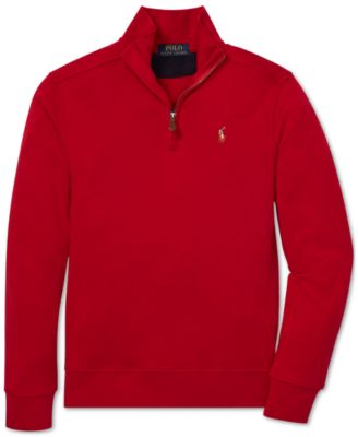 ralph lauren cotton half zip pullover