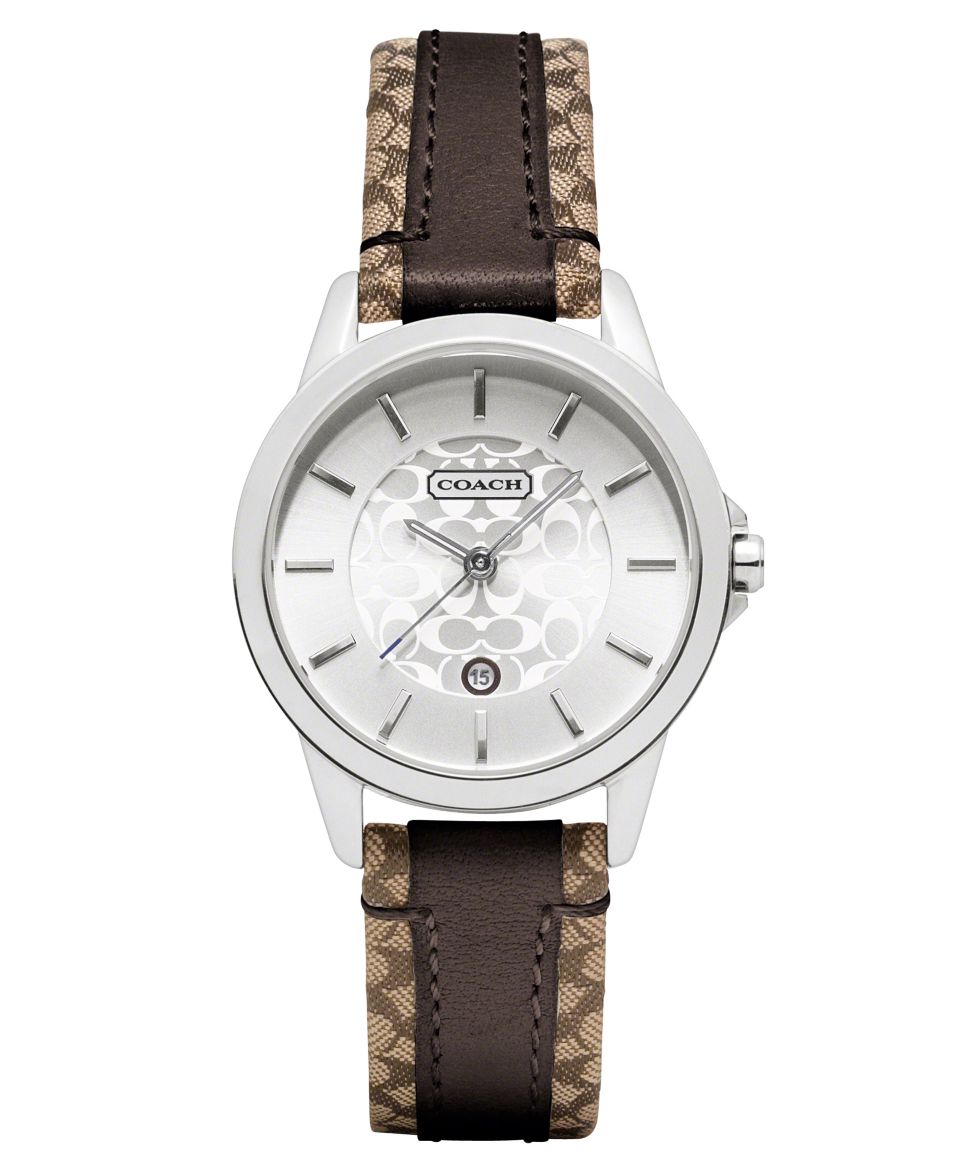 COACH CLASSIC SIGNATURE STRAP WATCH