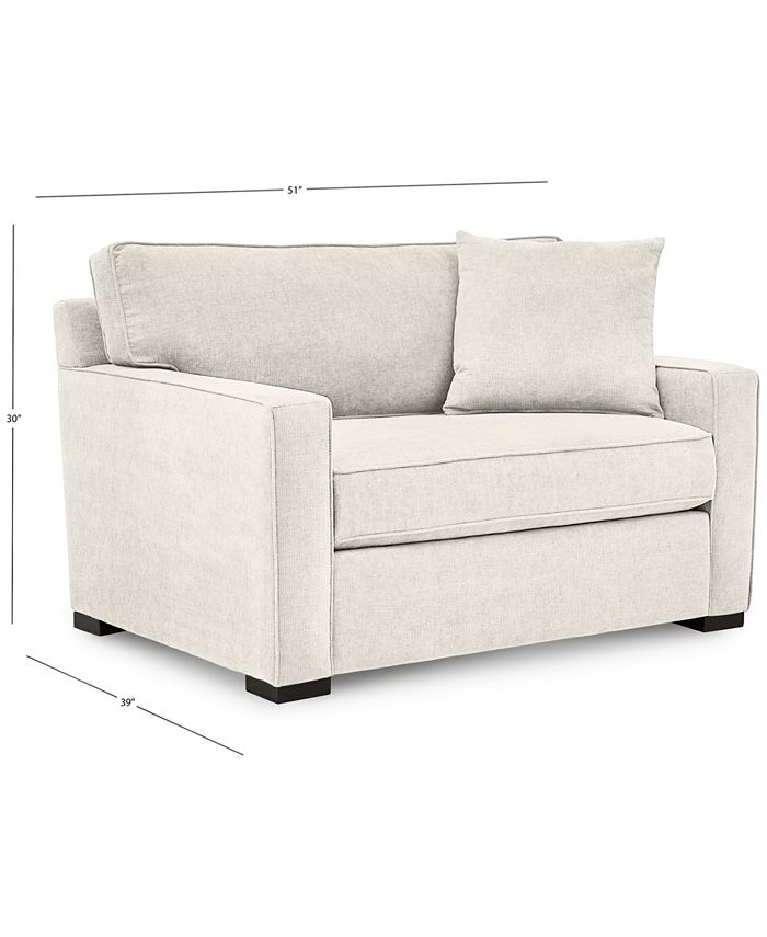 Furniture Radley 54" Fabric Chair Bed, Created for Macy's & Reviews