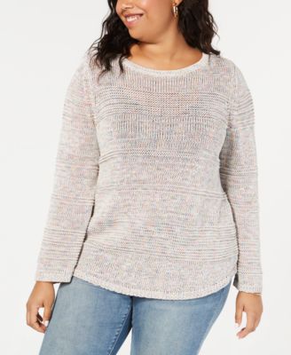 plus size confetti sweater