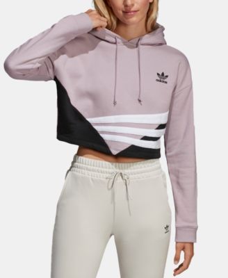 adidas originals women's cropped hoodie