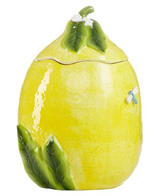 CLOSEOUT! Martha Stewart Collection Serveware, Lemon Cookie Jar ...