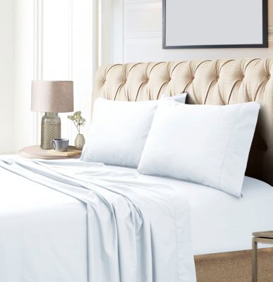 Комплект постельного белья Tribeca Living из египетского хлопка-сатина с очень глубоким карманом и количеством нитей 800