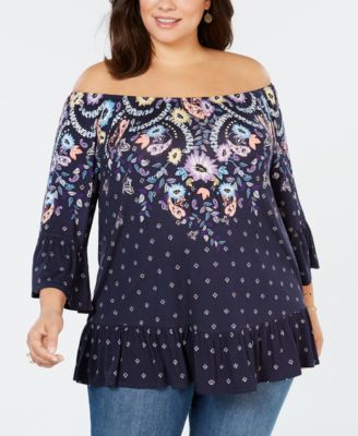 macys off the shoulder top