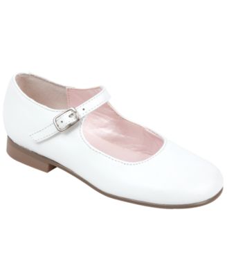 youth girl white dress shoes