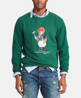 polo bear green hoodie