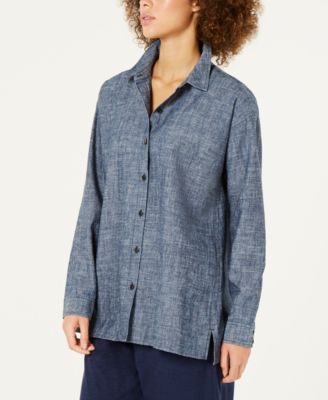 eileen fisher denim shirt