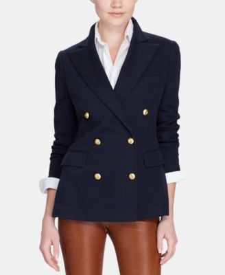 polo double breasted blazer