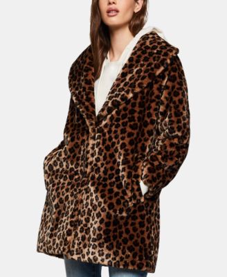 macys leopard coat